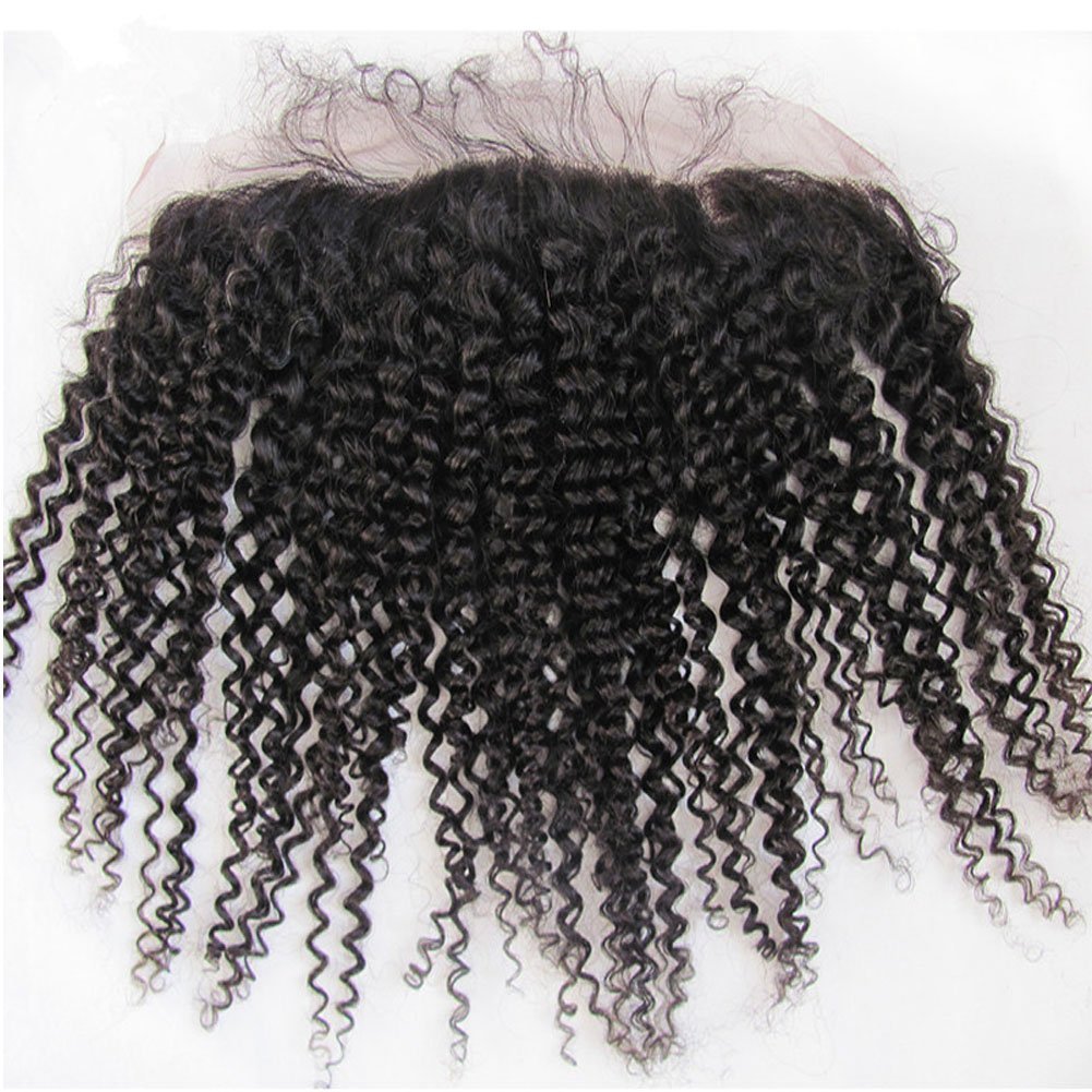 13x4 Lace Frontal - Curly Human Hair Pre Plucked