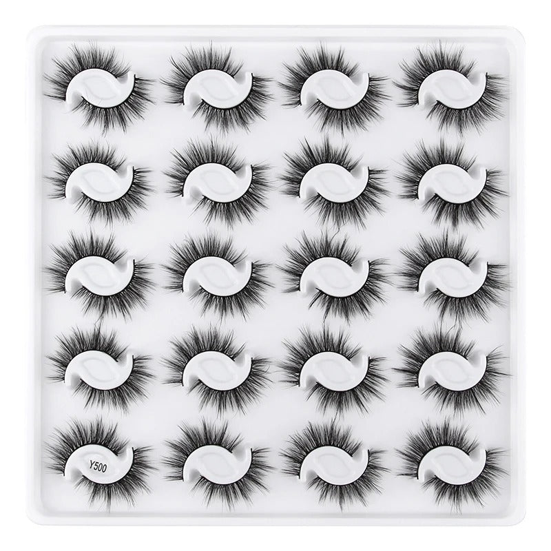 3D Mink Natural False Lashes - 20 pairs for Beauty