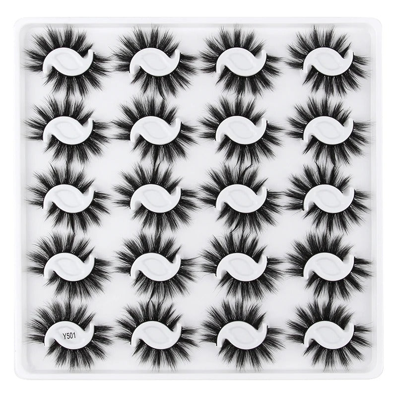 3D Mink Natural False Lashes - 20 pairs for Beauty