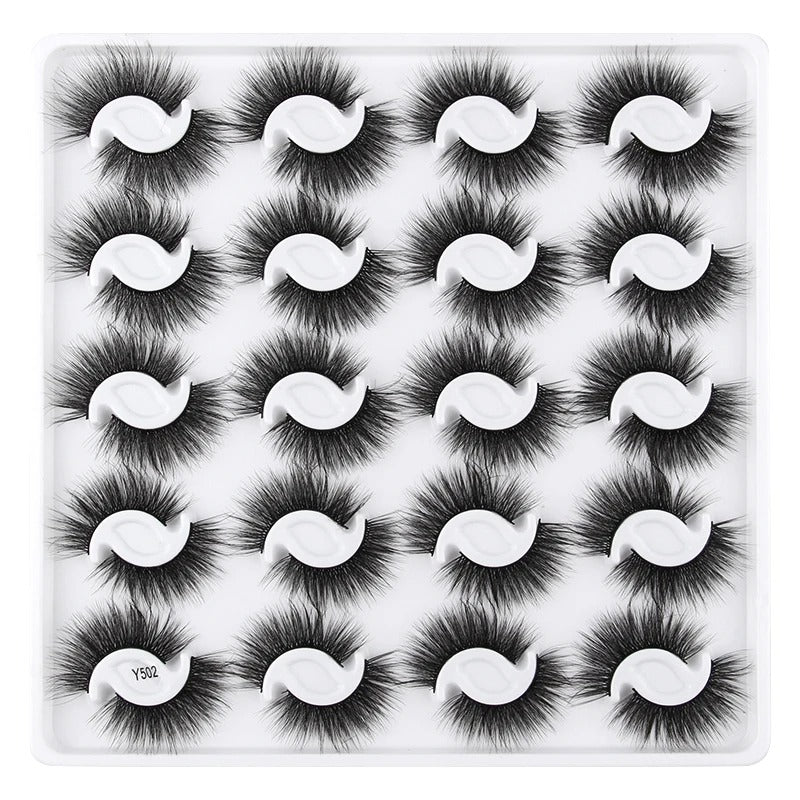 3D Mink Natural False Lashes - 20 pairs for Beauty