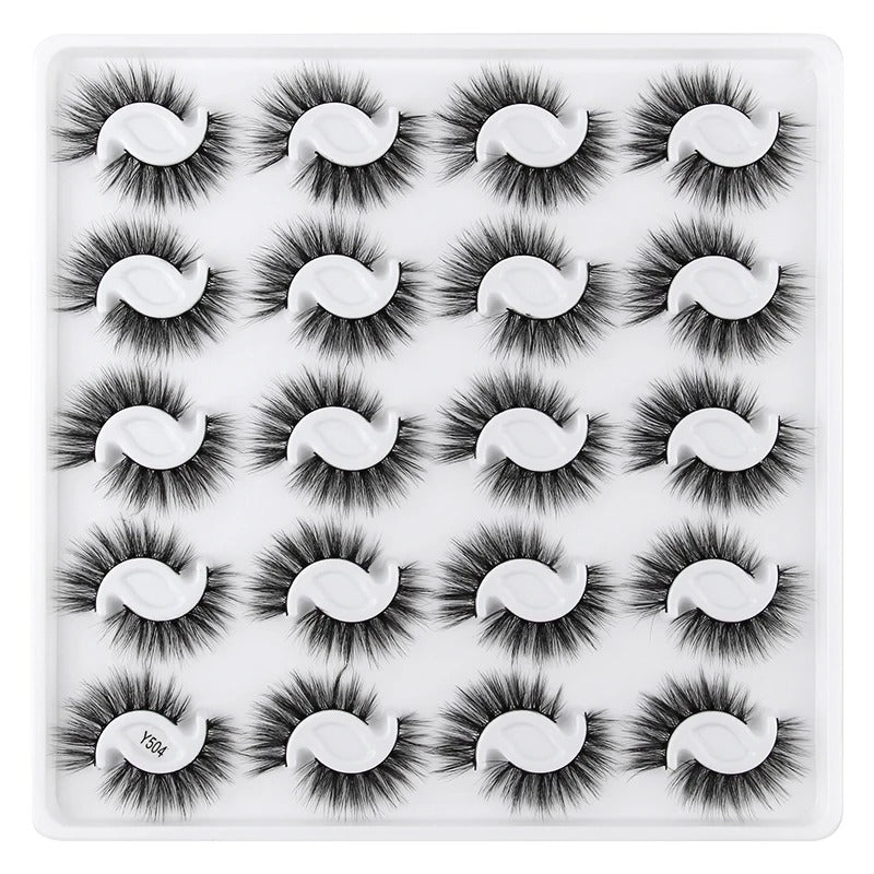 3D Mink Natural False Lashes - 20 pairs for Beauty