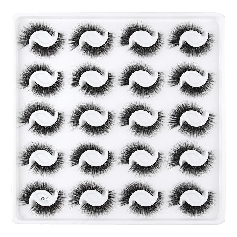 3D Mink Natural False Lashes - 20 pairs for Beauty