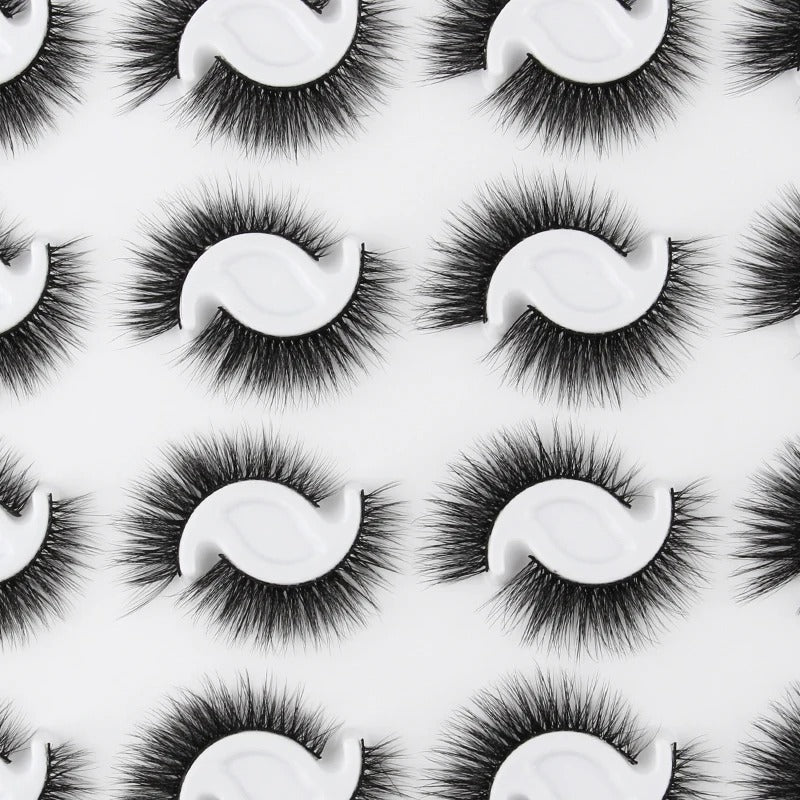 3D Mink Natural False Lashes - 20 pairs for Beauty