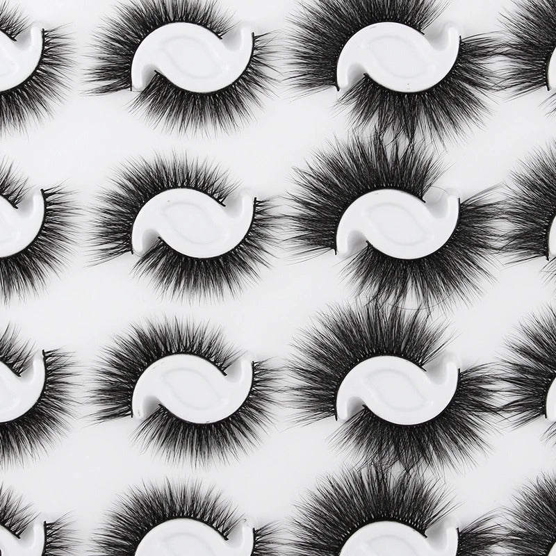 3D Mink Natural False Lashes - 20 pairs for Beauty