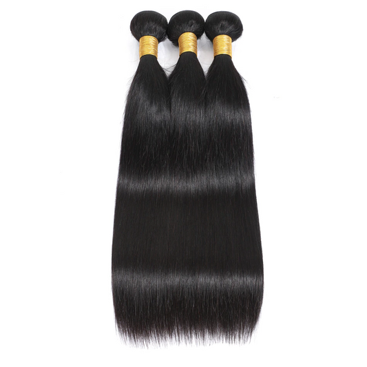 Bone Straight Virgin Human Hair Bundles – 3 Bundles