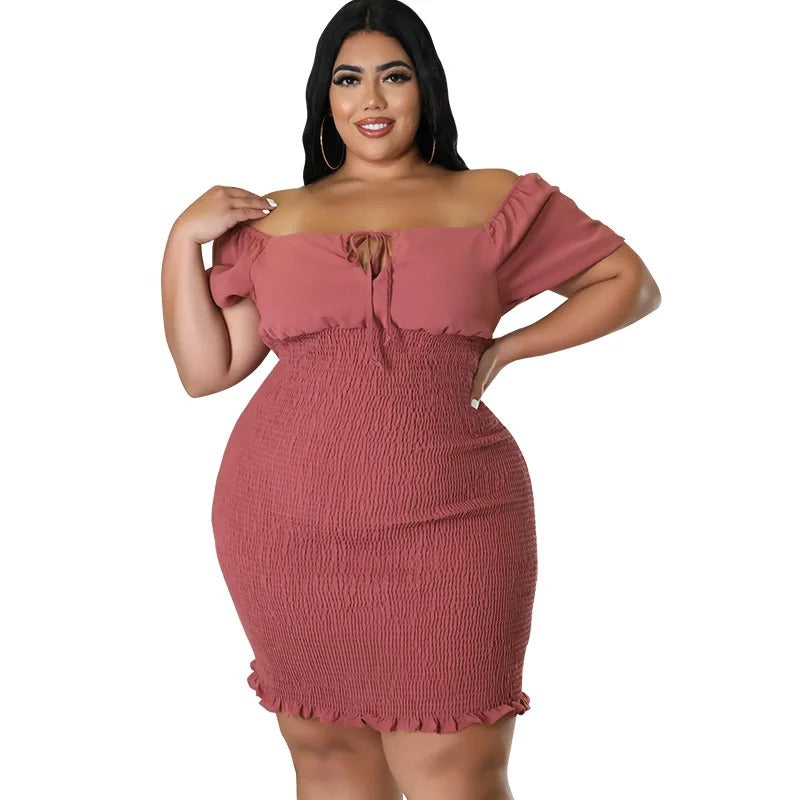 Plus Size Bodycon Sexy Mini Dress for Women