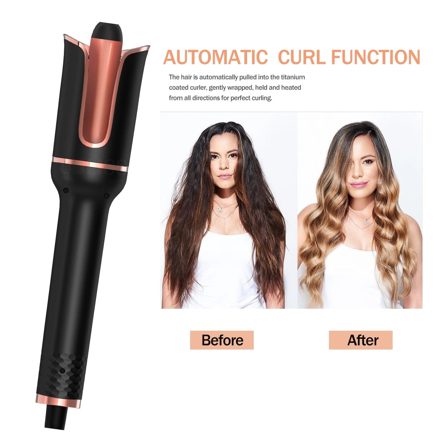 Deluxe Automatic Rotating Hair Curler for Hair