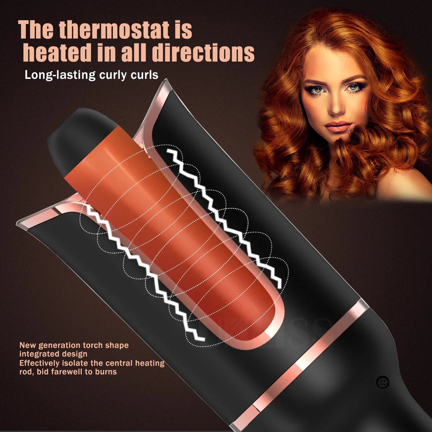 Deluxe Automatic Rotating Hair Curler for Hair