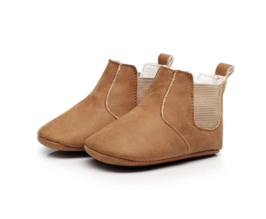 Baby Elastic PU Leather Baby Boots Shoes