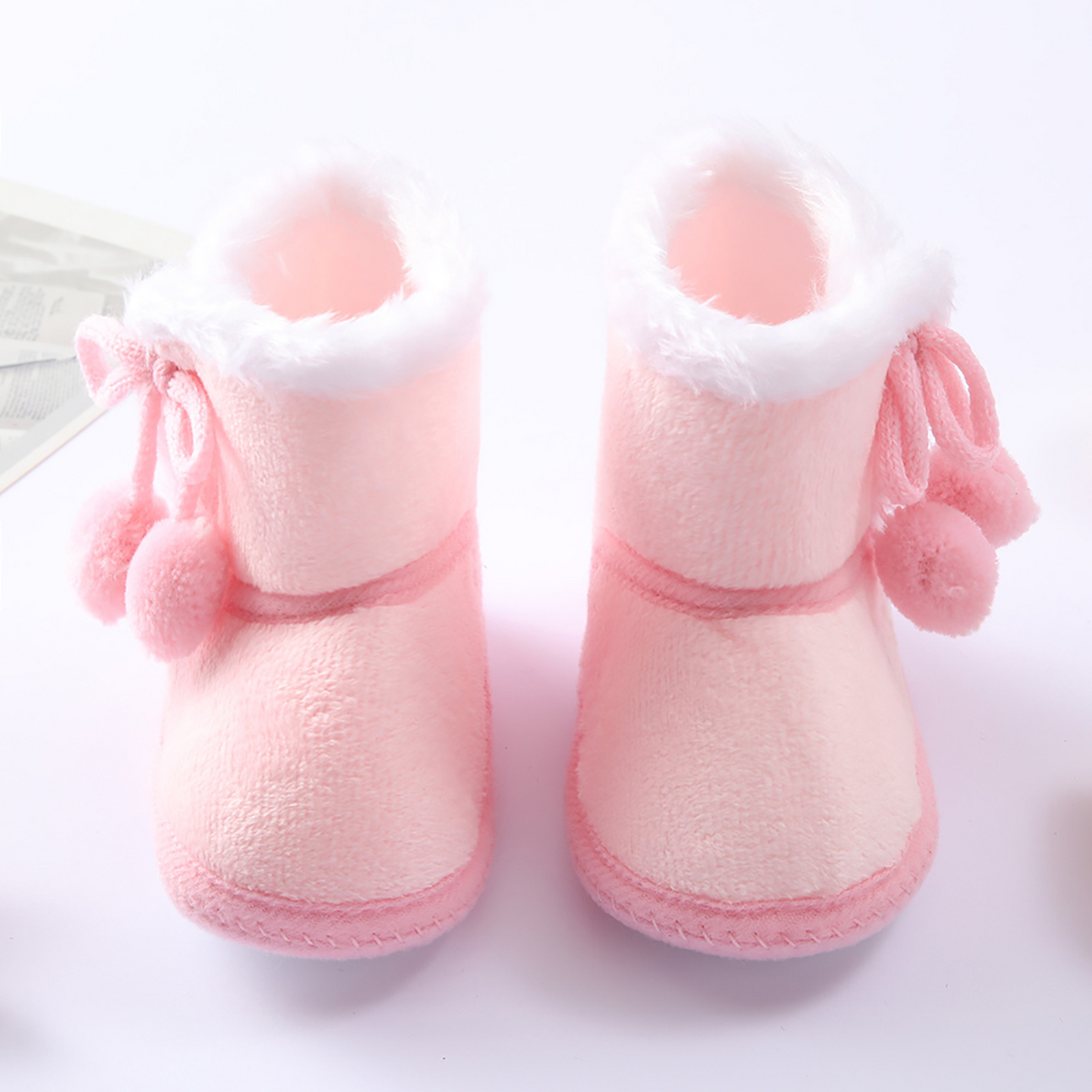 Warm Fur Fleece Snow Boots Baby Shoes