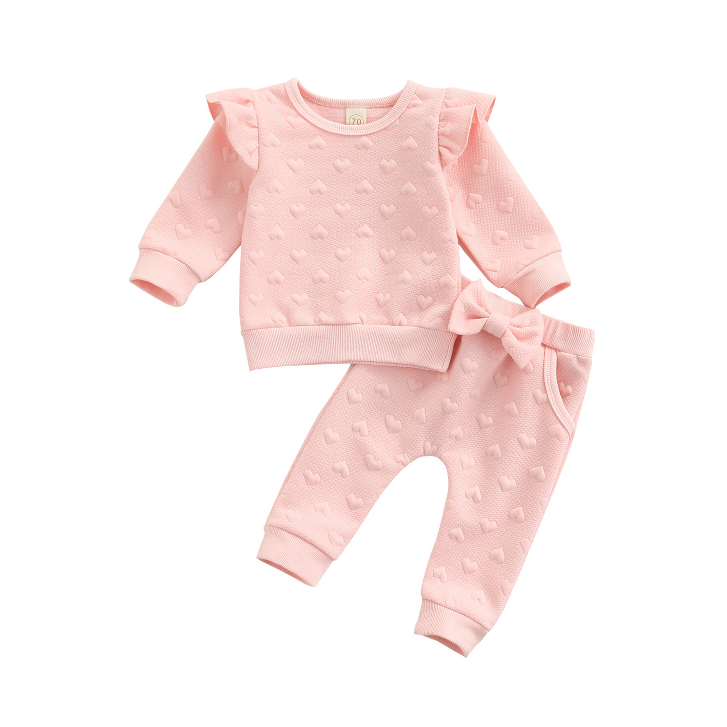 Baby Girl Heart Two Piece Set for Kids