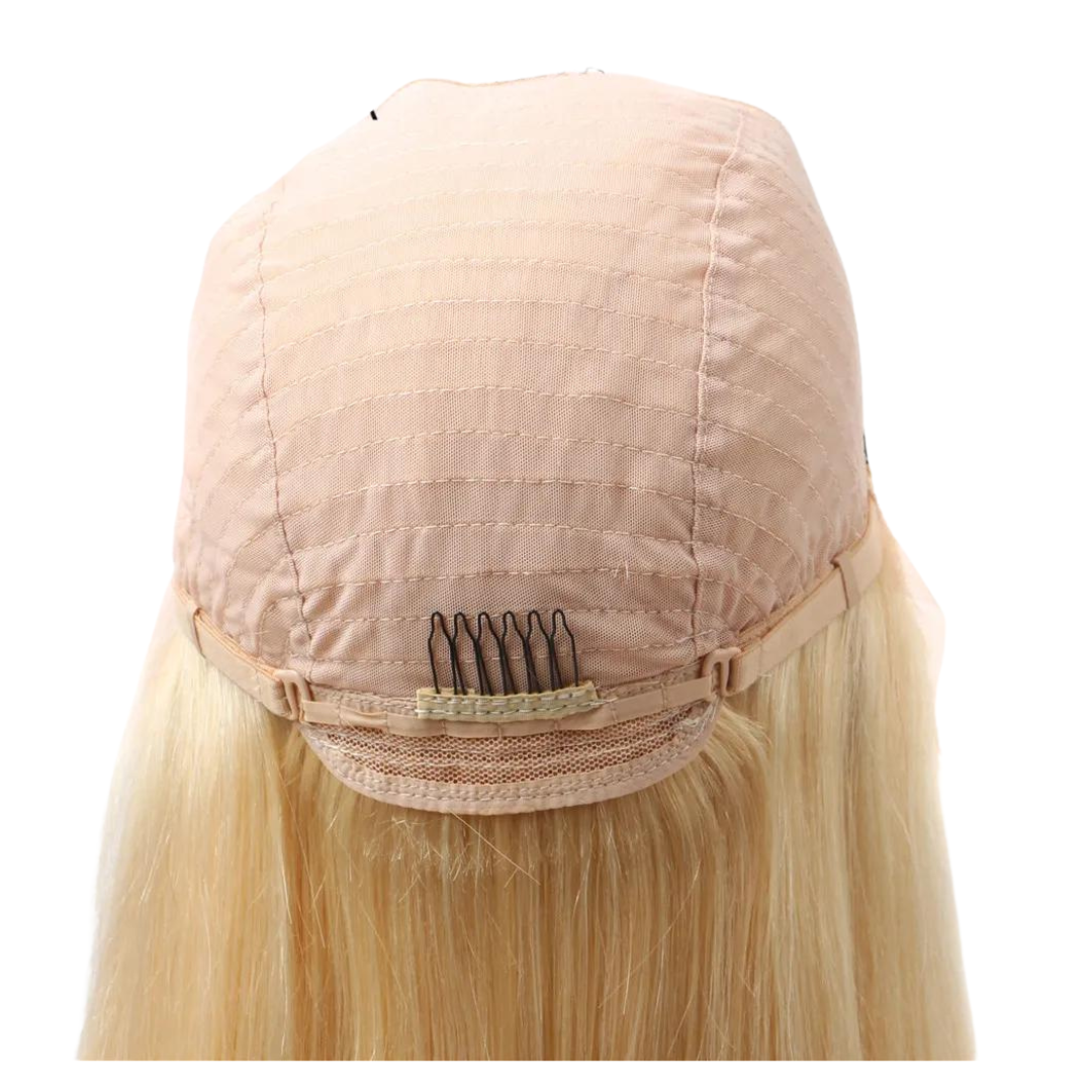 Bleach Blonde Straight 13x4 Lace Front Human Hair Wig