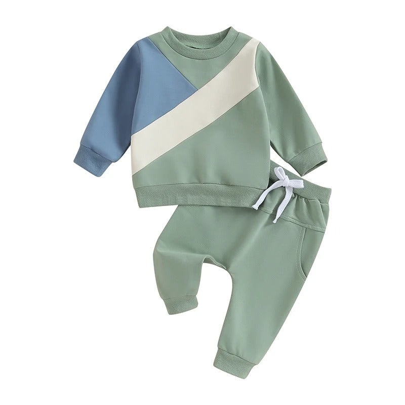 Contrast Two Piece Kids Set for Boys