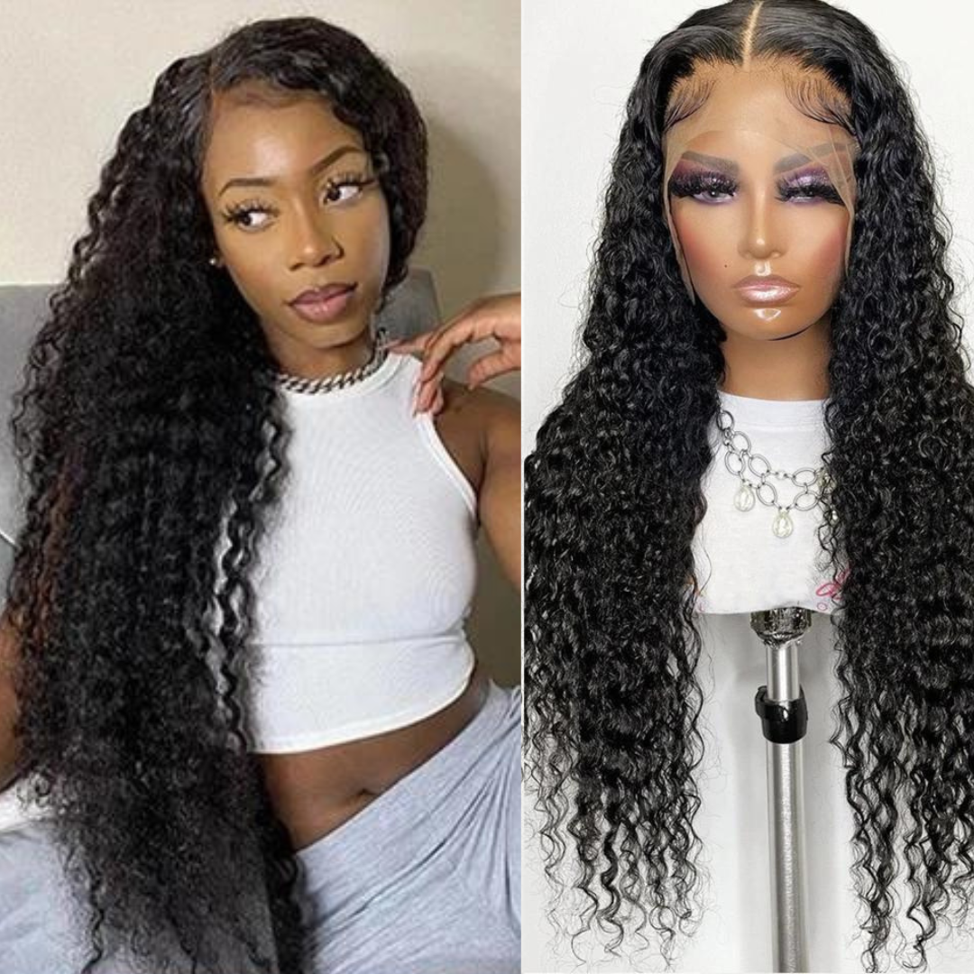 Deep Curly Wave 13×4 Lace Front Human Hair Wig