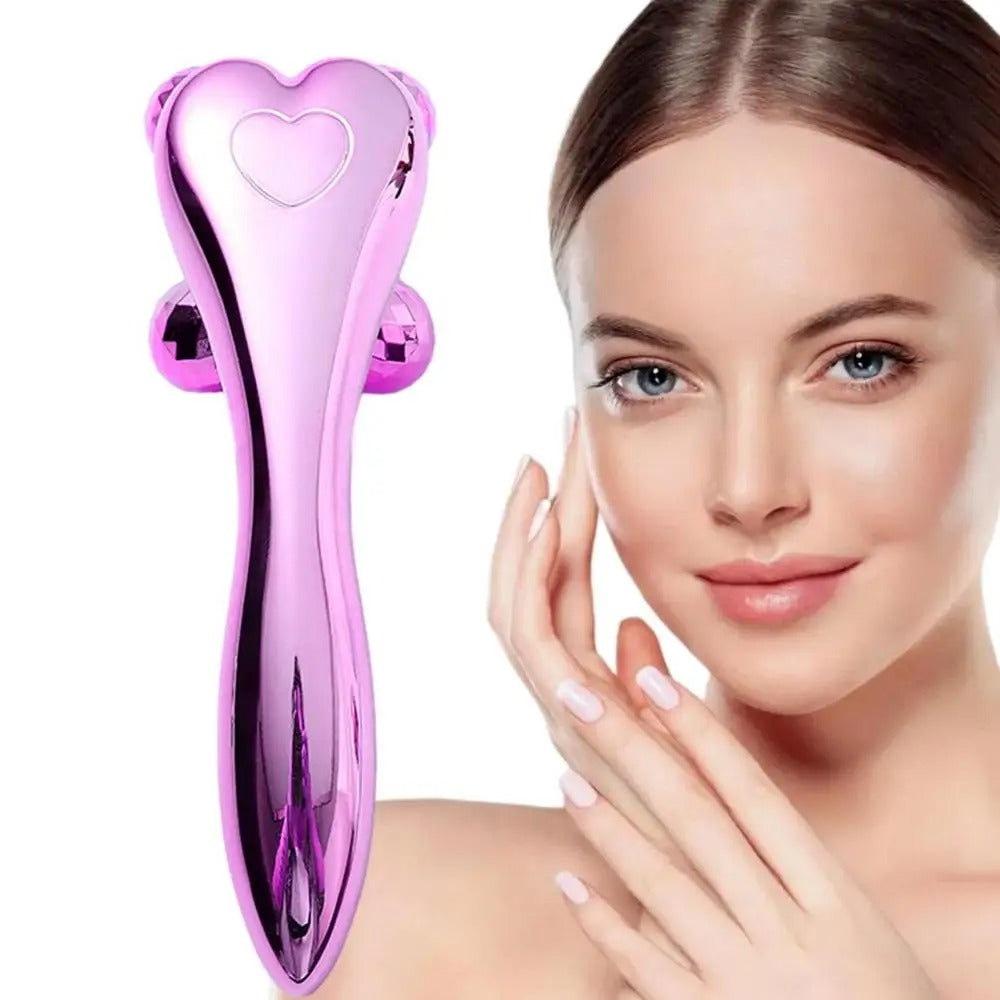 Face Massage 3D Roller Ball Metal Sculptor Beauty Tool for Face