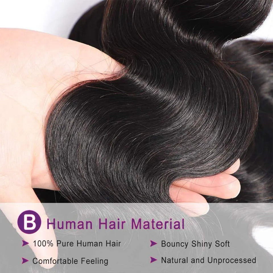 Body Wave Human Hair Bundles – 3 Mixed Lengths