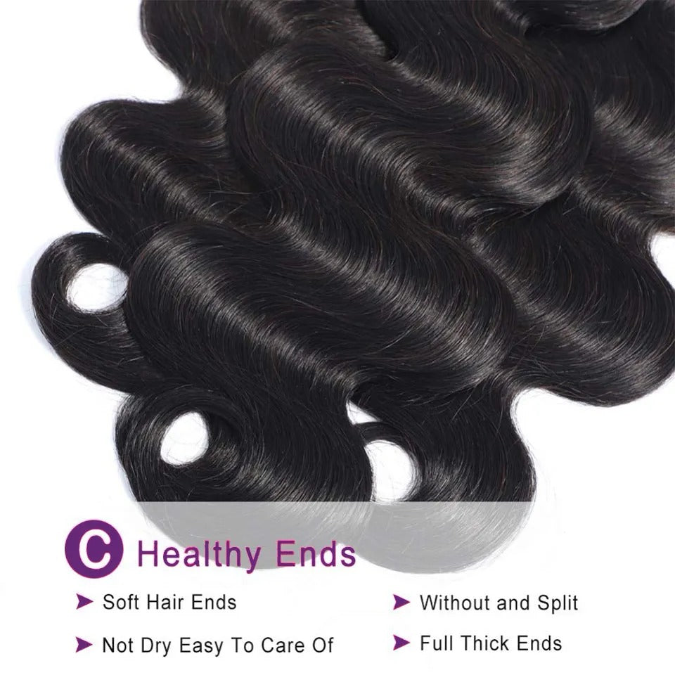 Body Wave Human Hair Bundles – 3 Mixed Lengths