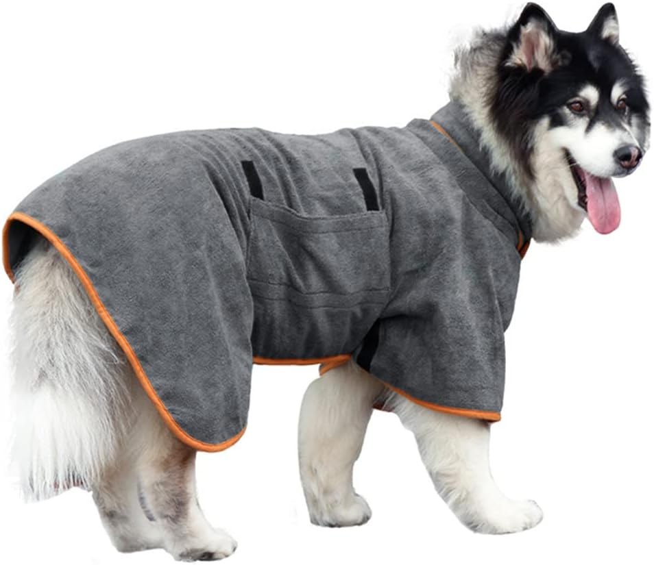 Luxe Dog Bathrobe Drying Towel Pets Clothing