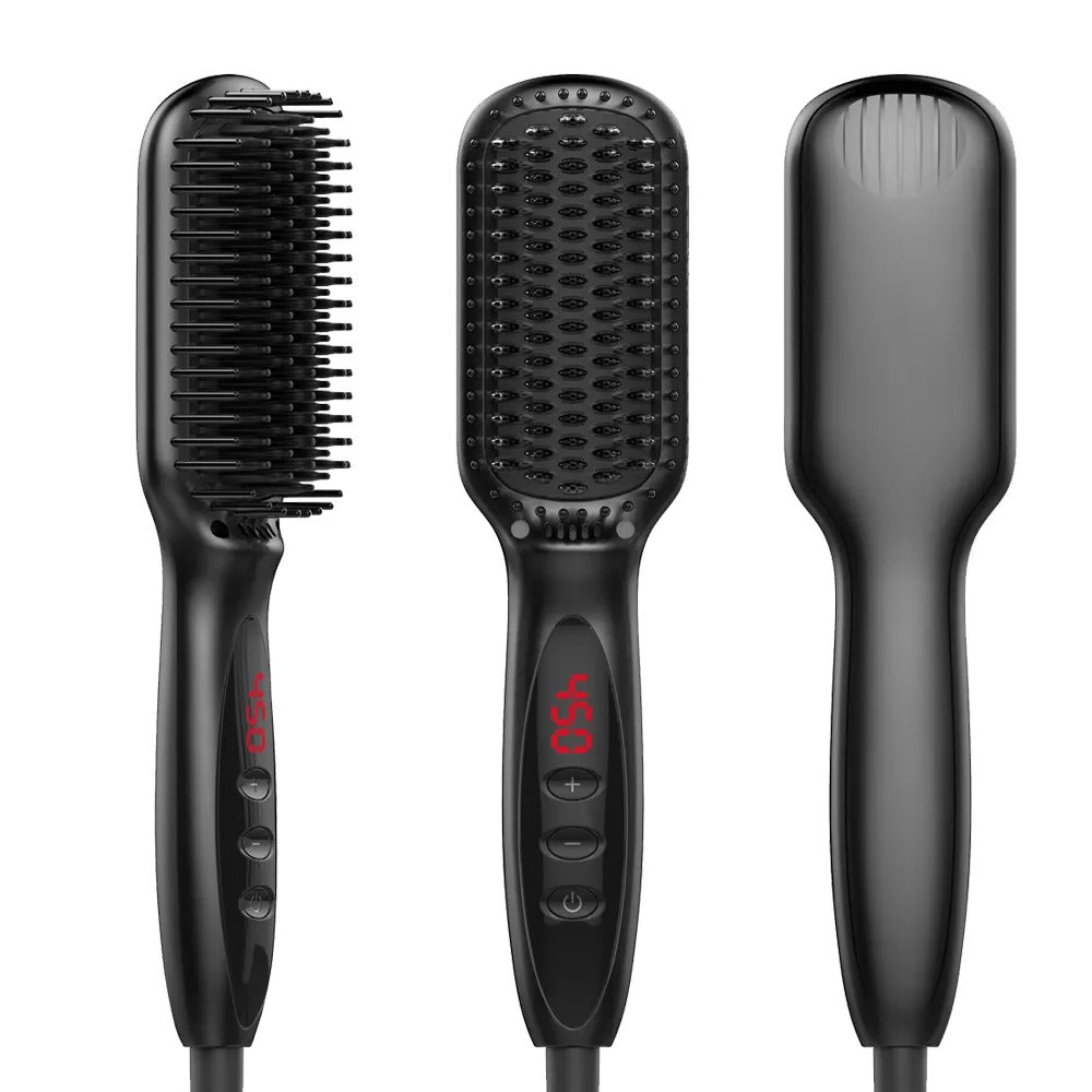 Hair Straightening Brush for Thin Fine Thick Frizz Curly Hair