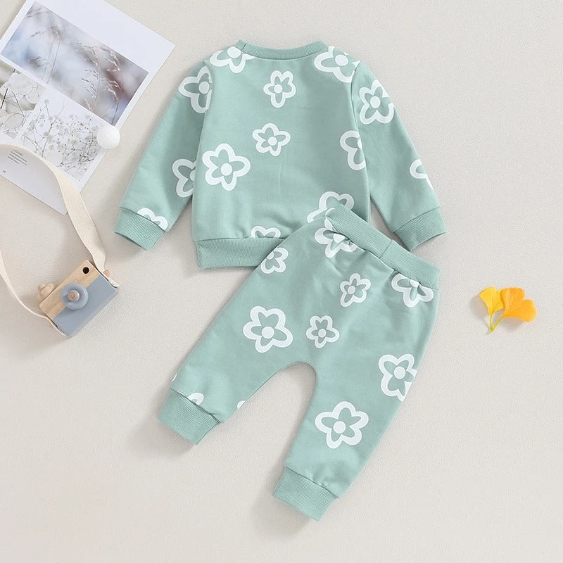 Floral Two Piece Set for Boys Girls