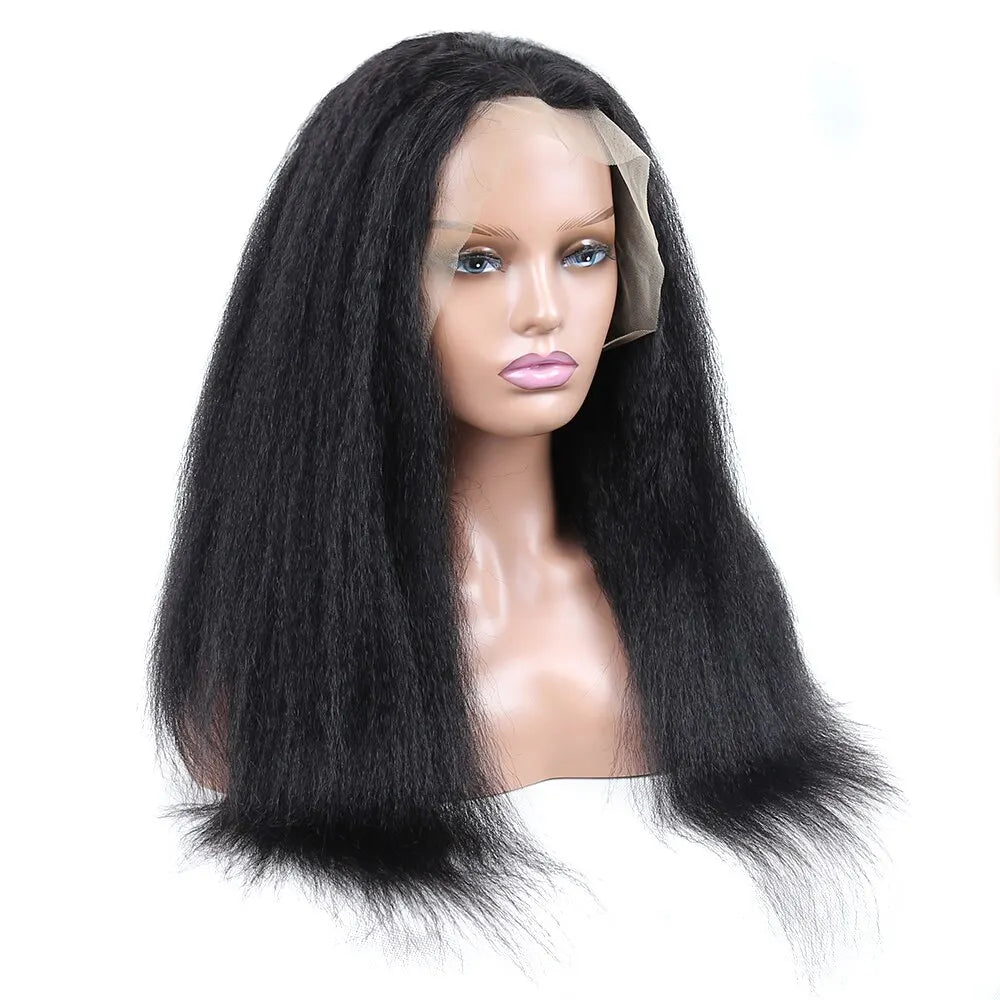 Kinky Straight 13×4 Lace Front Human Hair Wig