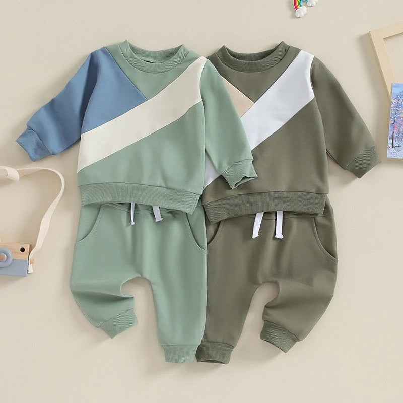 Contrast Two Piece Kids Set for Boys