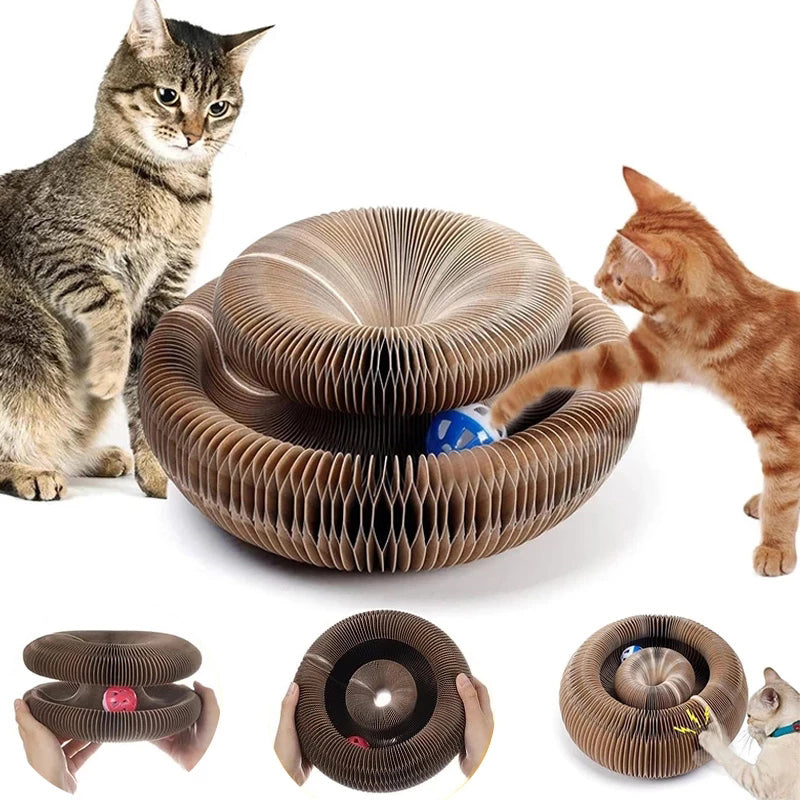 Cats Scratcher Board With Ball Pets Toy