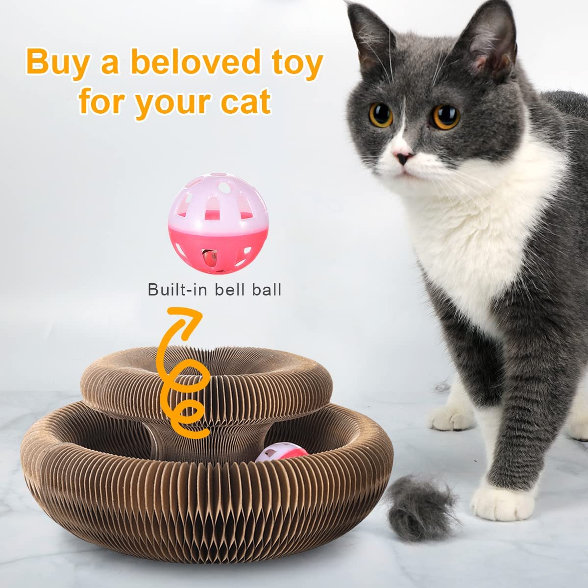 Cats Scratcher Board With Ball Pets Toy