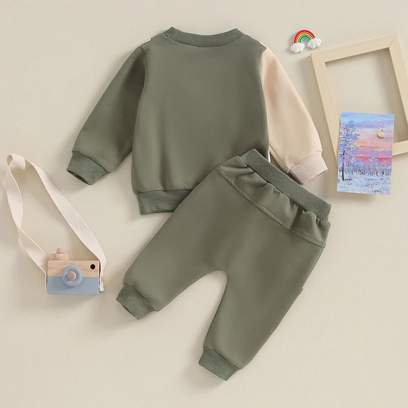 Contrast Two Piece Kids Set for Boys