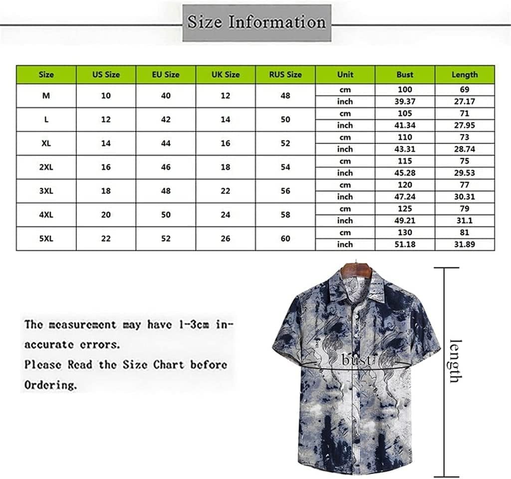 Tie Dye Print Fashion Shirt for Men