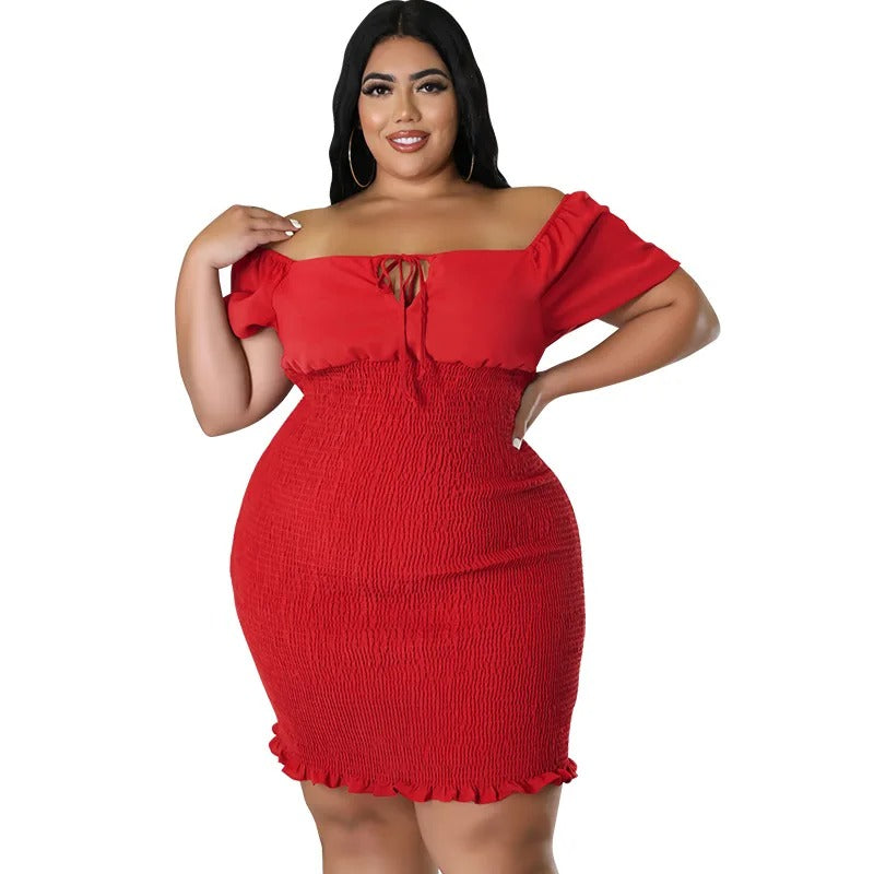 Plus Size Bodycon Sexy Mini Dress for Women