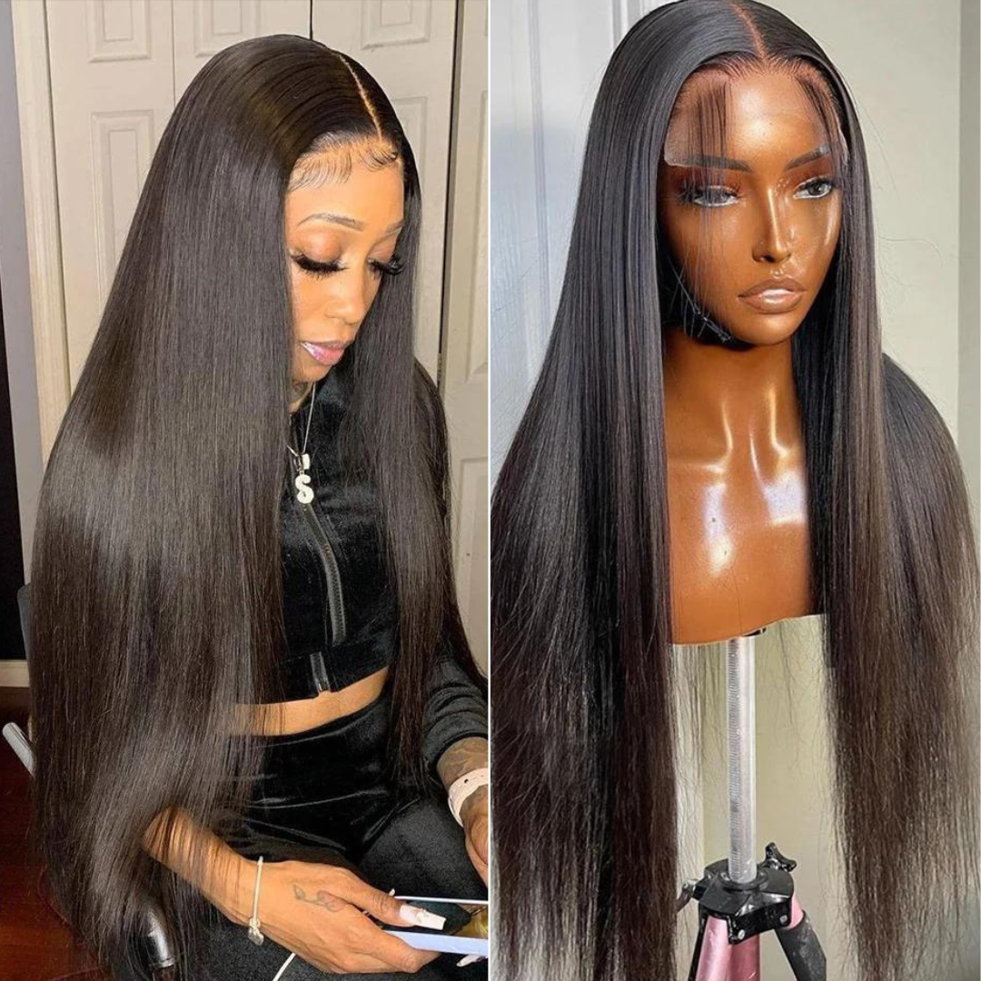 Brazilian Straight 13×4 Lace Front Human Hair Wig