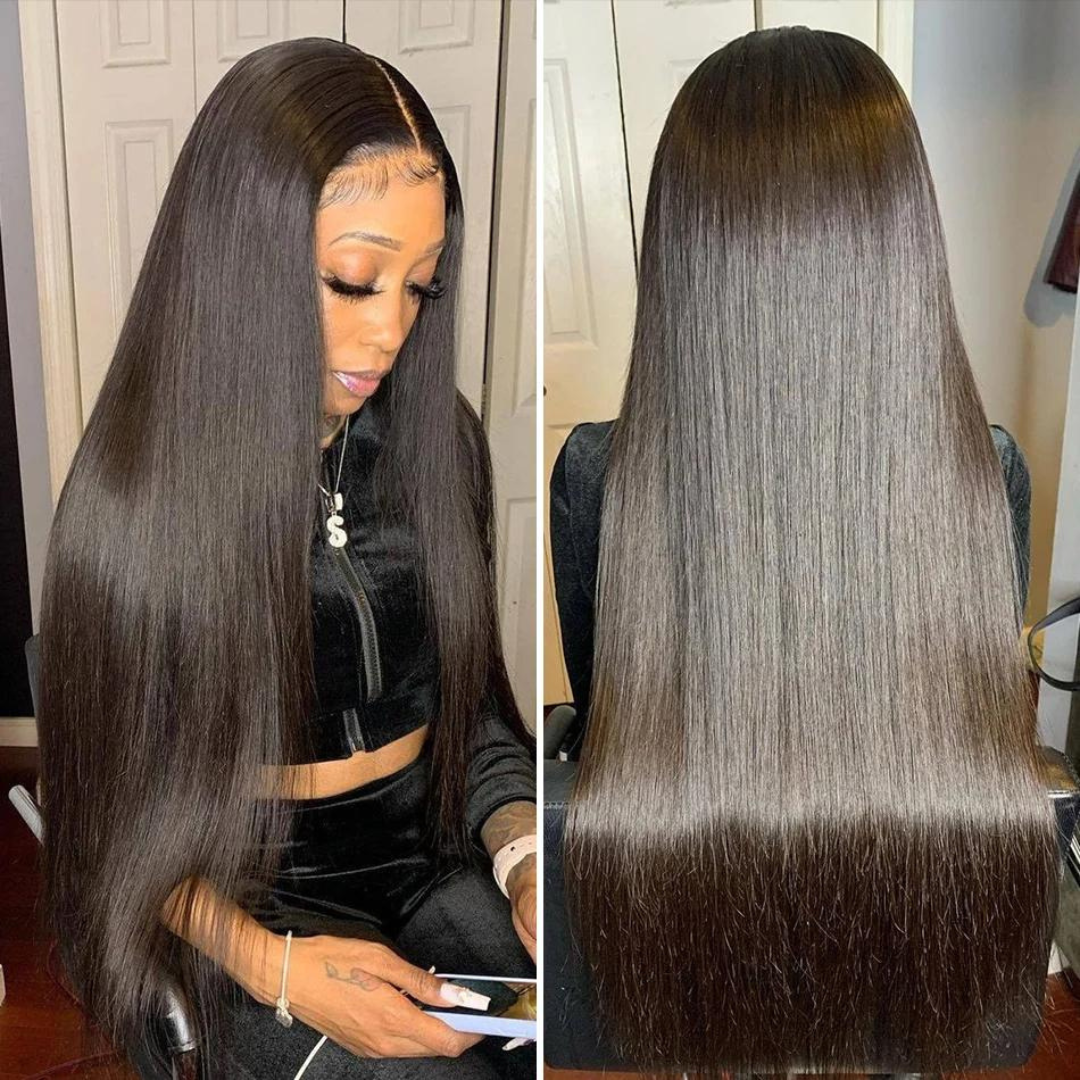 Brazilian Straight 13×4 Lace Front Human Hair Wig