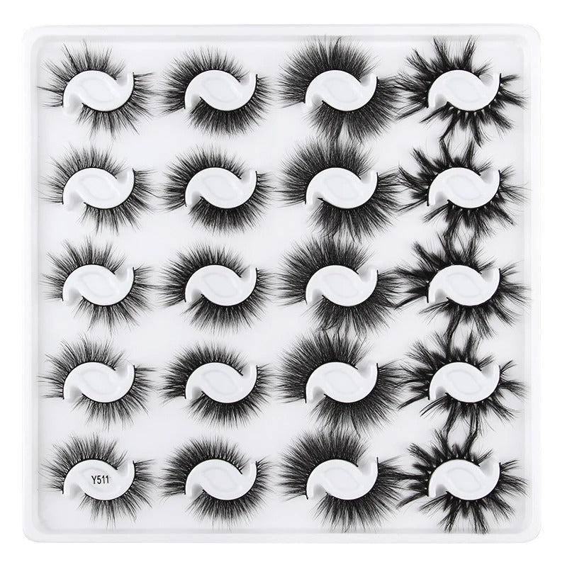 3D Mink Natural False Lashes - 20 pairs for Beauty