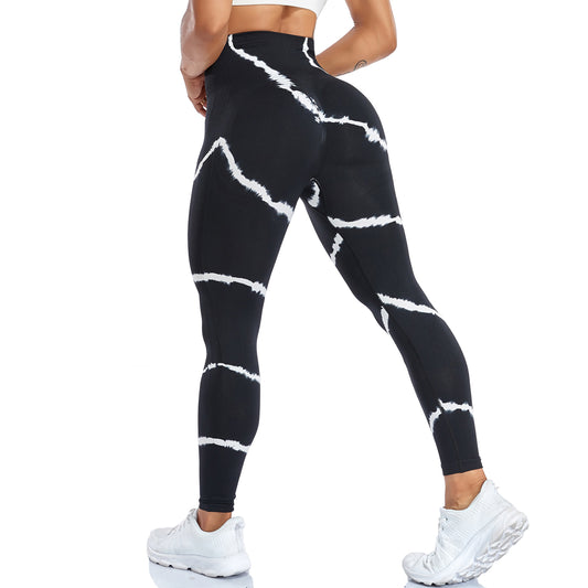 Stripe Seamless Fitness Yoga Leggings for Women