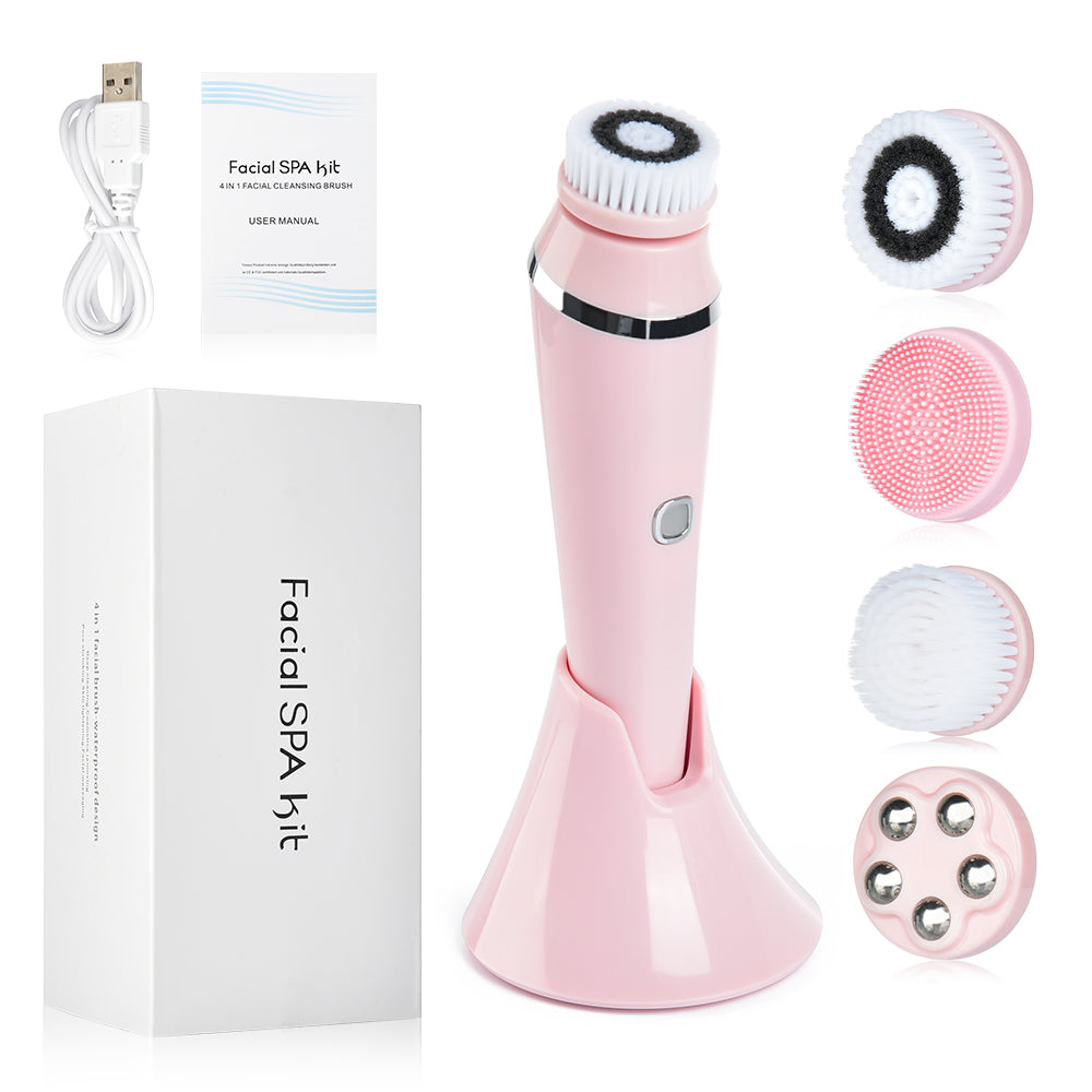 Electric Silicone Facial Cleaning Brush Acne Removal Beauty