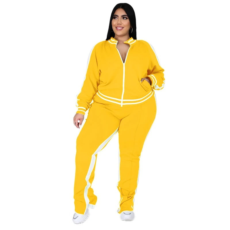 Plus Size Jogger Sets for Women – Yellow