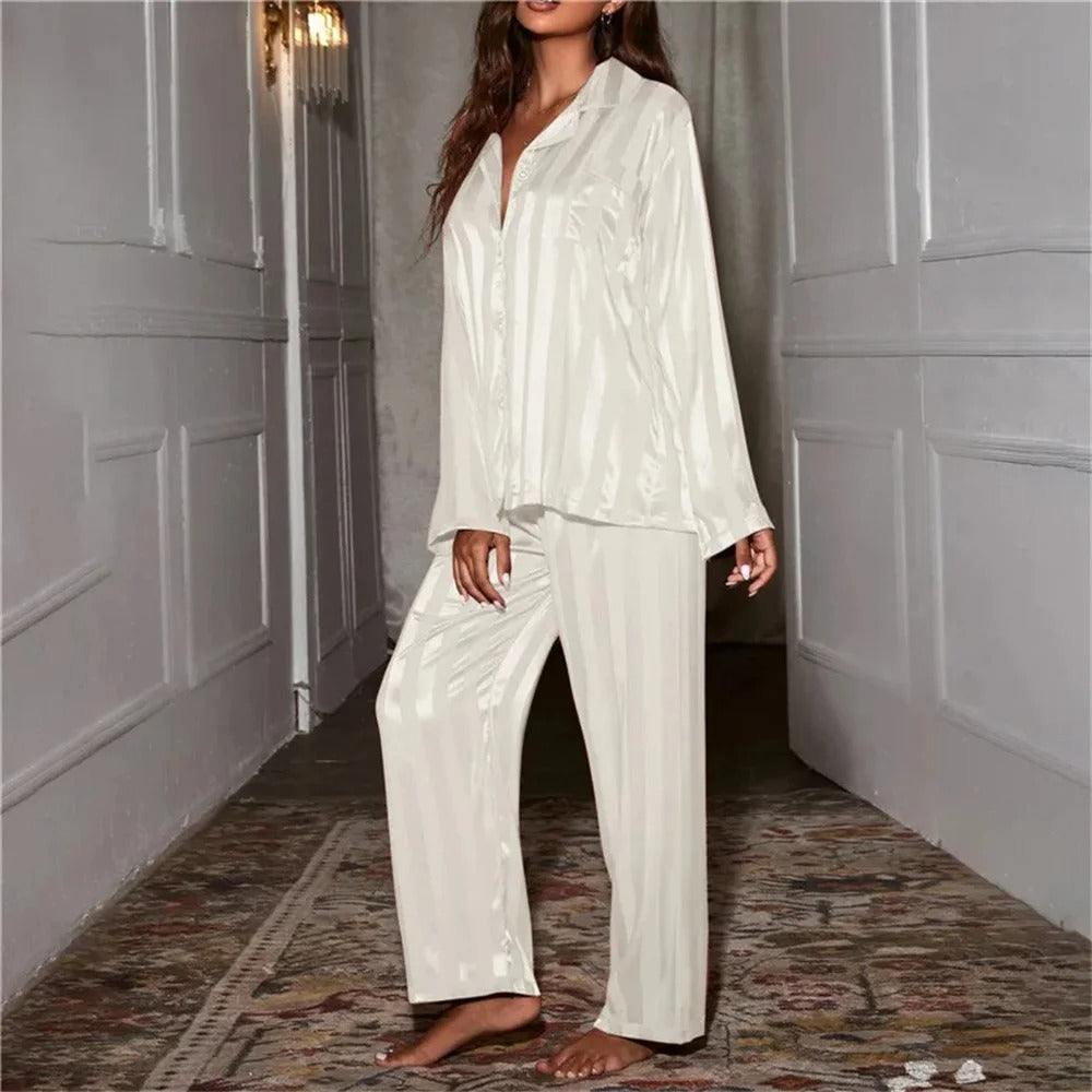 Silky Satin Pajama Set Sleepwear for Women